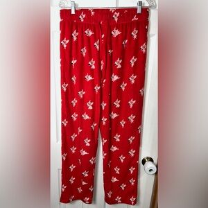 Viral Target Dog Bullseye Sleep Pants Pajama Pants Lounge Pants Fleece Women’s M